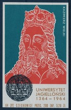 Poland – “Uniwersytet Jagielloński 1364-1964 / Kazimierz Wielki” Match Box Label