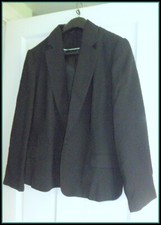 Berkertex Black Lined Ladies Jacket Size 20 - Excellent