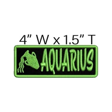 Aquarius Zodiac Sign Patch Embroidered Iron-on DIY Applique