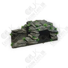 Axolotl Natural Slate Cave, Aquatic, Amphibians, Reptiles, Pleco(pre order) 