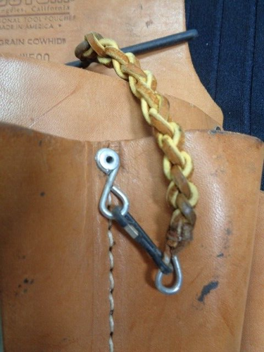 NOS Custom Leathercraft W500 Tool Belt Pouch Electrician USA Top Grain Cowhide - Picture 4 of 10