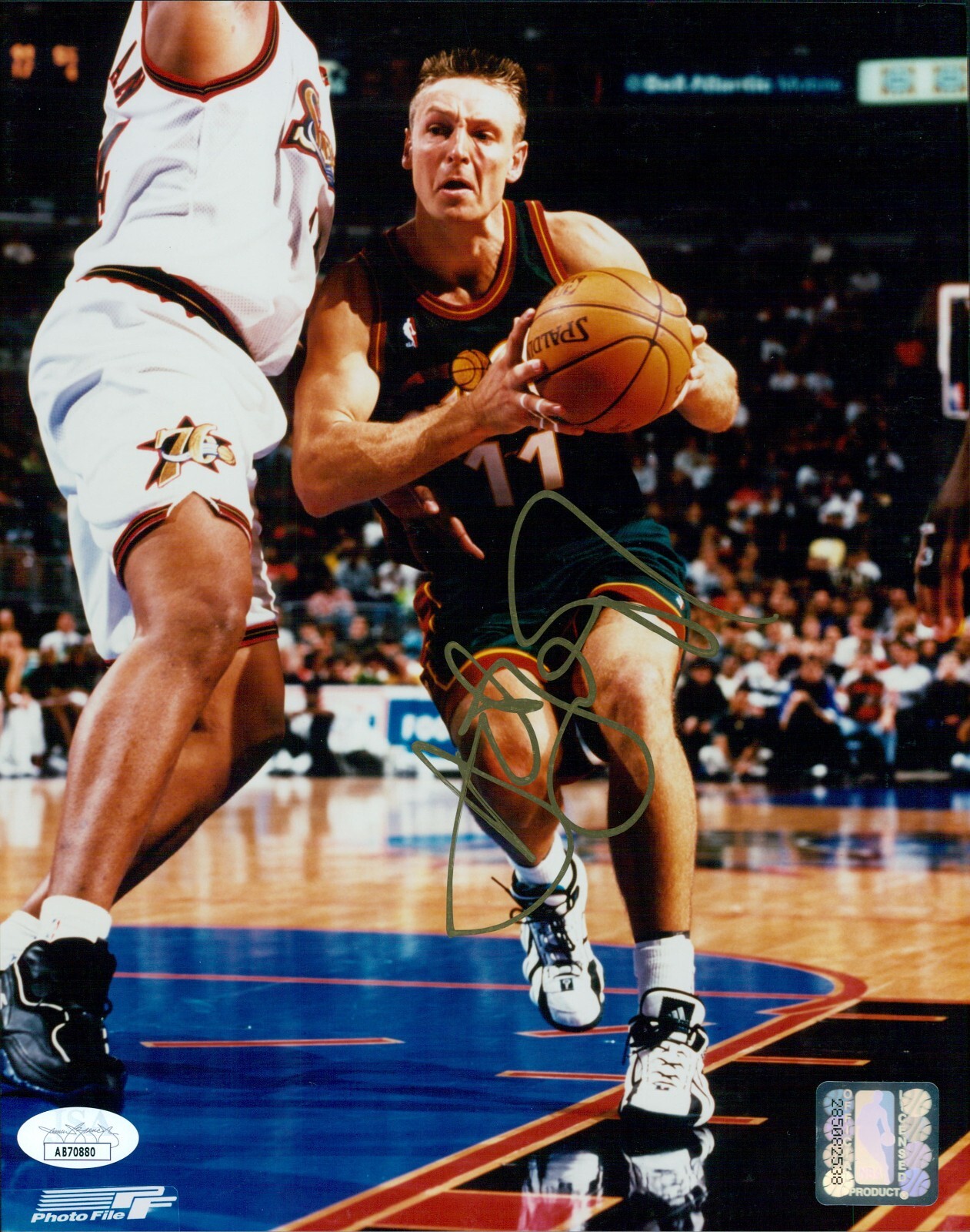 Detlef Schrempf Autographed Signed Seattle Supersonics 8x10 Glossy Photo JSA Authenticated 