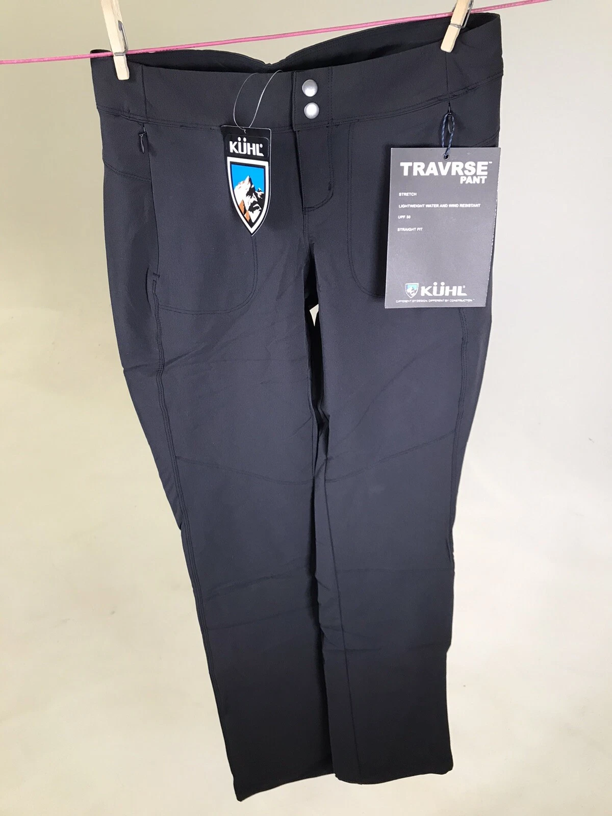 KUHL TRAVRSE Women's Softshell Pants Size 4 x 32" Inseam - Raven/Indigo - NWT!