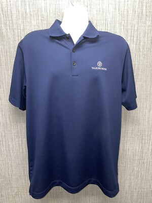 NikeGolf Dri-Fit Dark Blue Golf Polo Mens L