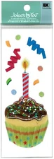 Cupcake & Candle, scrapbook 3D embellishment Jolee's by You 40044