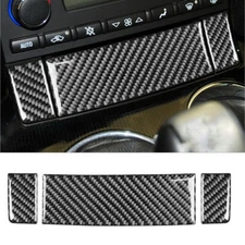 For Chevrolet Corvette C6 Vinyl Carbon Fiber Interior Central Storage Box Cover