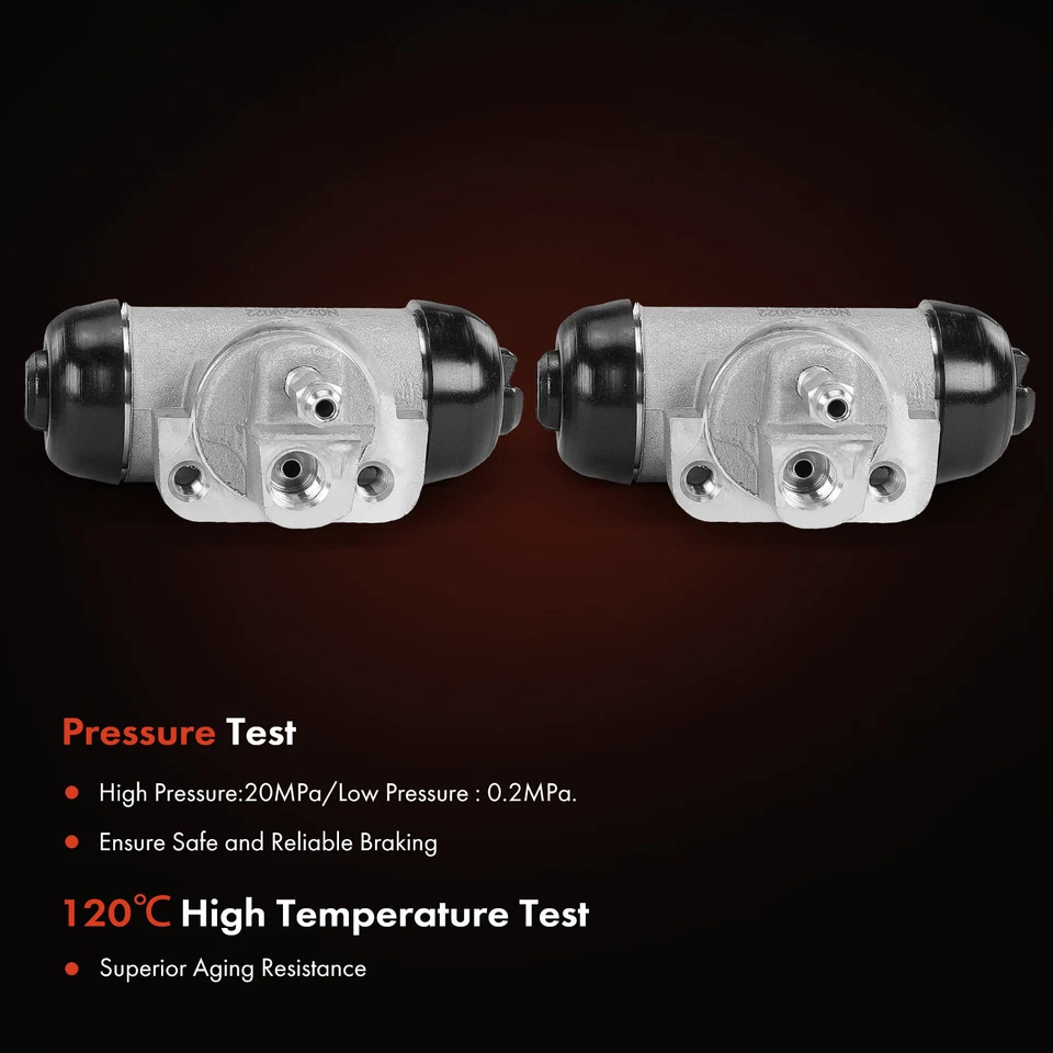 Cilindro de rueda de freno de tambor para conductor trasero y pasajero para camioneta Nissan D21 Frontier Foto 4 de 4