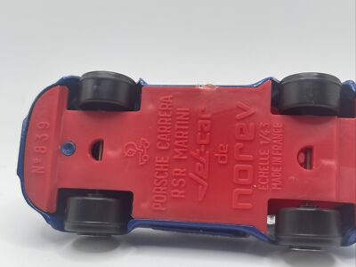 1974 JETCAR NOREV PORSCHE CARRERA RSR MARTINI #839 SCALE 1:43 RARE