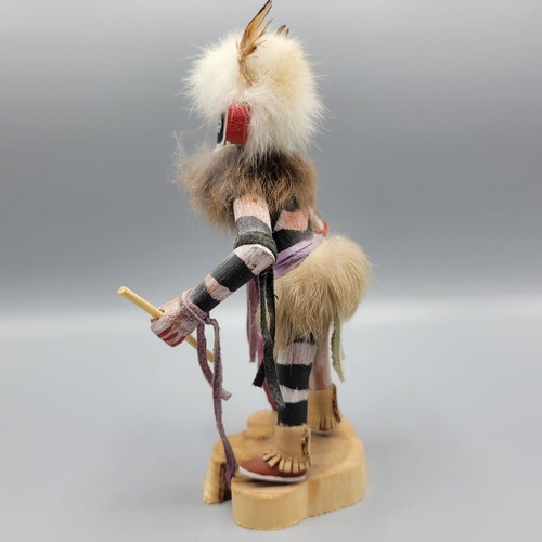 Bambola Kachina vintage Hopi nativi americani firmata da D.M. Frank alto 7,25" - Foto 6 di 15