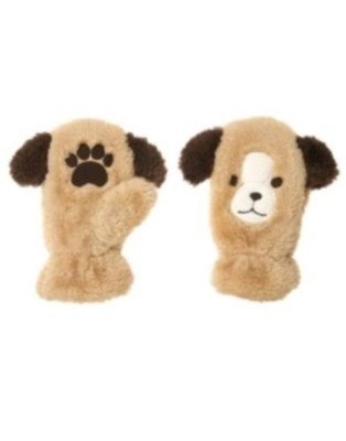 GYMBOREE ALPINE PATROL PUPPY DOG FURRY MITTENS 0 12 24 2T 3T 4T 5T NWT 