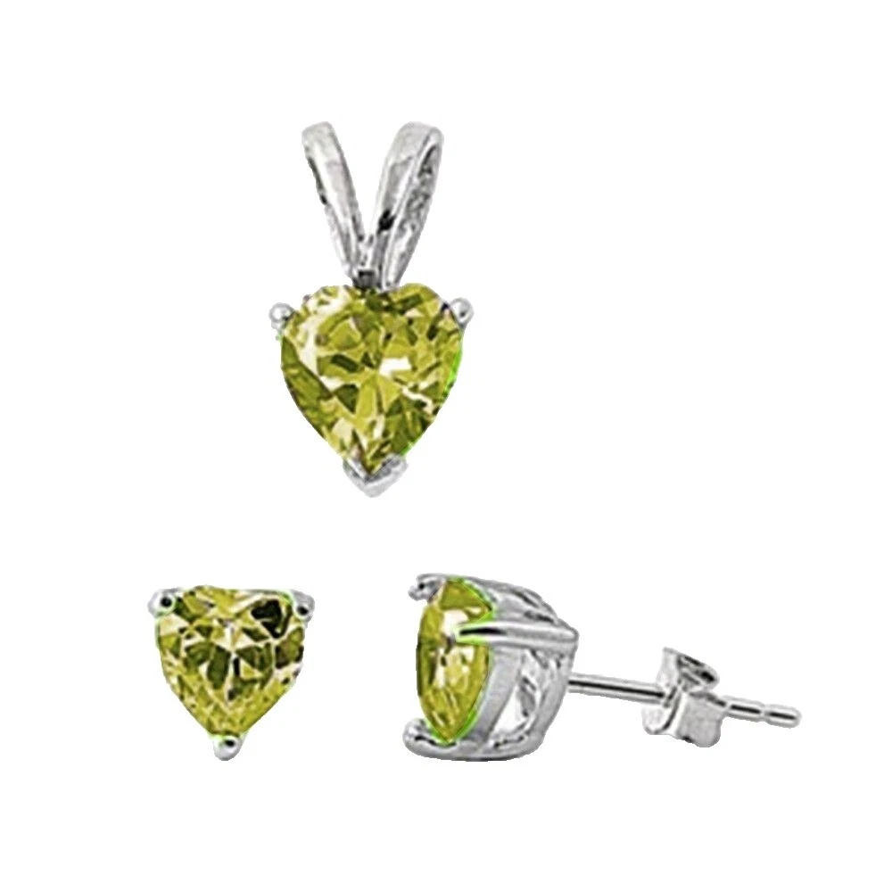 Juegos de joyería de peridoto de moda