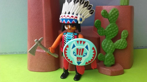 PLAYMOBIL Western - @ Sachem Apache Tribe of Tontos with Shield and Axe*