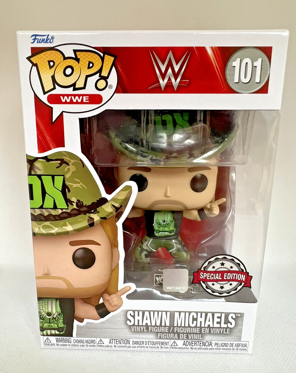 En Oferta Funko Pop! Vinilo Wwe Shawn Michaels 101 Con Pin Survivor Series Coleccionable Nuevo