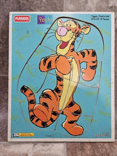 Vintage Playskool Tigger That's Me Wooden Puzzle Ages 2-5 674-03