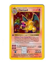 Pokémon Charizard 1st Edition ~ Credit Card Skin/Decal Easy Install ~ SMALL CHIP