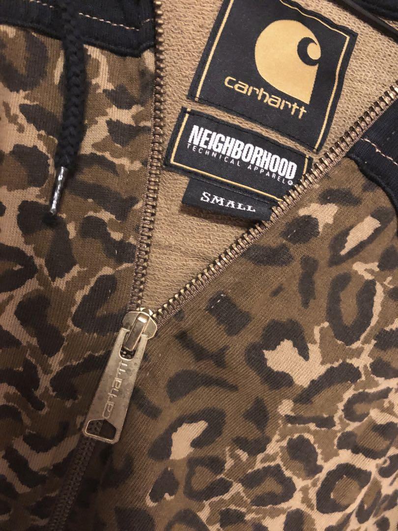 Neighborhood × Carhart Leopard Print Zip Hoodie | eBay