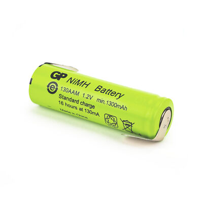 GP Batteries Nickel-Metallhydrid Rundzellen-Akkus Green Charge 1,2V 1.300mAh HR6
