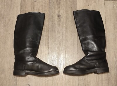 Soviet Russian Military Uniform Officer Leather Boots Sapogi Size