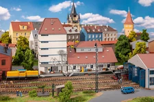 Faller 222223 N Scale 1:160 kit of COOP warehouse