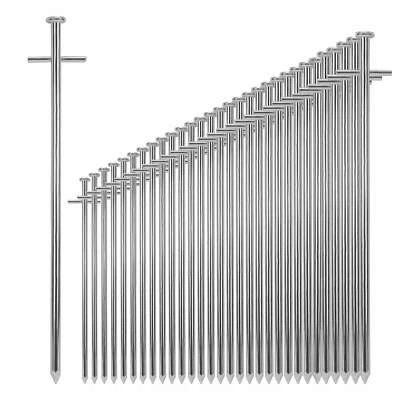 MARKENLOS 30Stk Zelt-Heringe aus Stahl - lange und robuste Erdnägel für Camping & Outdoor