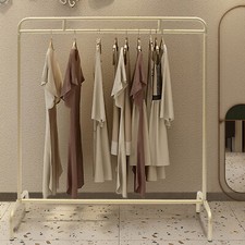 135cm Metal Garment Rack Clothes Hanger Freestanding Clothing Hanging Rail Rack
