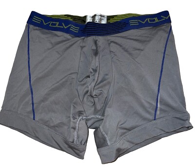 Evolve Men s Trunk Boxer Briefs Underwear Size M Gray Blue