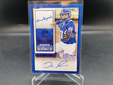 Julian Leon 2015 Contenders Blue Foil Auto #26 Dodgers Angels