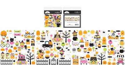 Doodlebug Odds Ends Hey Pumpkin Halloween Cute Witches Treats Houses Bats Cats