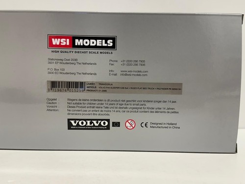 WSI truck models, Volvo FH4 8X4 Rigid Flatbed+Palfinger PK 92002 SH, TRANSGRUA - Picture 9 of 10