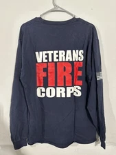 Veterans FIRE VFC 462 T-Shirt Firefighter Hanes Size Large