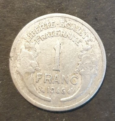 1 FRANC MORLON Aluminium 1946 "Livraison : Gratuit" - Photo 1/2