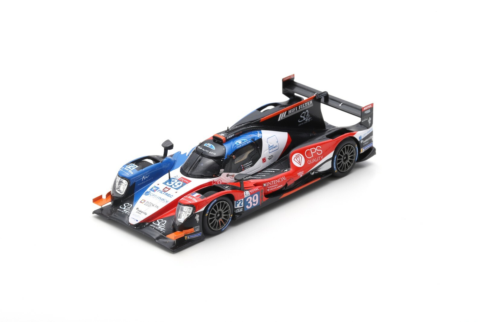 Miniature Spark S7922 ORECA 07 Gibson N39 Graff Le Mans 2019 1/43 en résine pour collectionneur