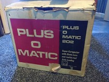 Vintage Plus O Matic 202 Super 8 Film Projector without reels boxed and untested