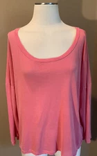 Splendid XL  100% Cotton Melon Clean Girl T Shirt Top W Scoop Neck