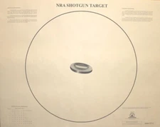 NRA ST-2 Shotgun Patterning Target 35" x 45" w/30" circle, Folded, FREE SHIPPING