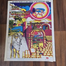 Jim Salzer LED Zeppelin and Jethro Tull Original Poster and Ticket Stub