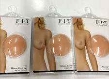 3 Pairs FIT 2.5" Round Light Silicone Nipple Cover Ups Reusable Sealed
