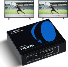 OREI UltraHD 4K60Hz 1x2 HDMI Splitter 18Gbps 4:4:4 8-Bit 2-Port No HDCP Bypass