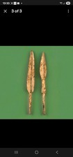 Ancient Roman Arrowheads Lot Of 2 LARGE Authentic