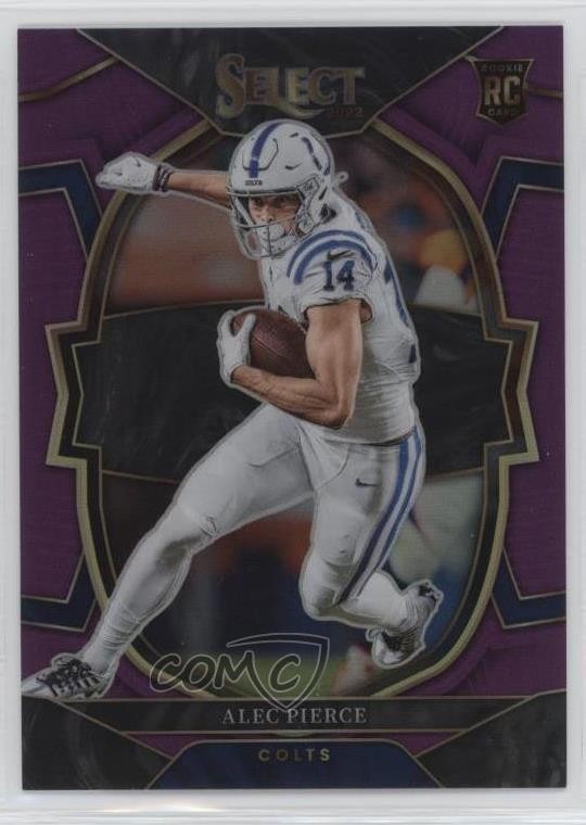 2022 Panini Select Concourse Purple Prizm 64/75 Alec Pierce #45 0c2
