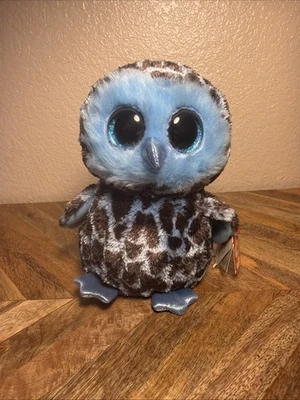 Yago - Blue Owl Beanie Baby (TY, 2018) 9 inch - Image 1 of 4