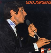 SINGER Udo Jürgens autograph, IP signed vinyl record cover