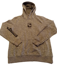 Abercrombie Kids Boy's Size 15/16 Gray Hooded Sweatshirt Hoodie Moose Design