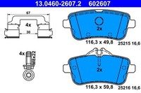 ATE BremsbelÄGe Bremsbelagsatz Hinten FüR MERCEDES-BENZ GLE C292 W166 GLS X166