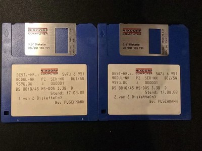 Nixdorf Computer MS-DOS 3.30 D für einen 8810 M45