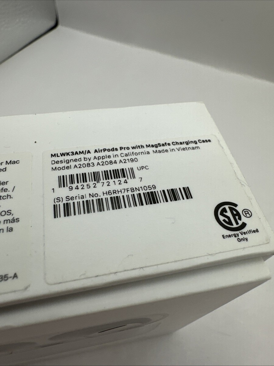 BOX ONLY* Apple AirPods Pro White A2083 A2084 *BOX ONLY* - SEE