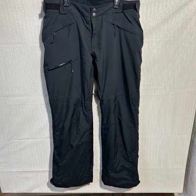 Columbia Shafer Canyon Pants Mens XL Black Omni-Tech Stretch Waterproof Zip Fly