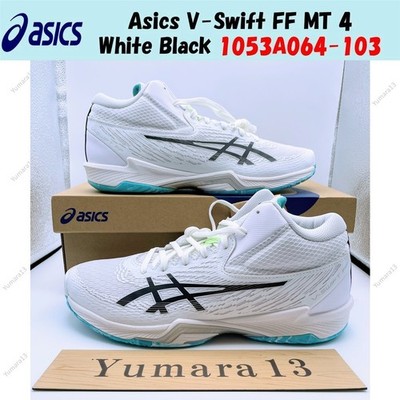 Asics V-Swift FF MT 4 White Black 1053A064-103 Men's Size