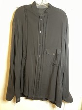 Yohji Yamamoto Pour Homme Black Stand Collor ...