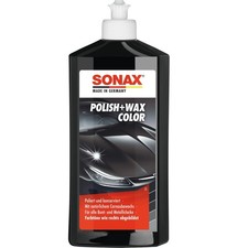 SONAX Polish & Wax Color Schwarz 500 ml Autopolitur mit Farbpigmenten SONAX Polish & Wax Color Schwarz 500 ml Autopolitur mit Farbpigmenten